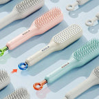 Revolutionize Your Hair Care: The 4-in-1 Self-Cleaning Hair Brush! - SS Smart Store