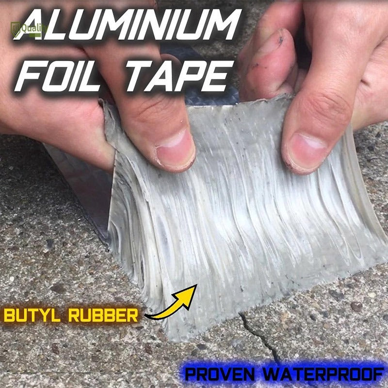 Aluminum Foil Butyl Rubber Tapes Self Adhesive Waterproof Tape