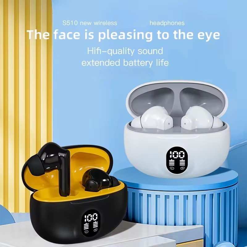 Stereo 895B Wireless Earphones – Bluetooth 5.4, Deep Bass, Waterproof, LCD Display, Long Battery - SS Smart Store