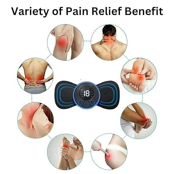 Wireless EMS Mini Massager – Portable Pain Relief Butterfly 💆‍♂️⚡ - SS Smart Store