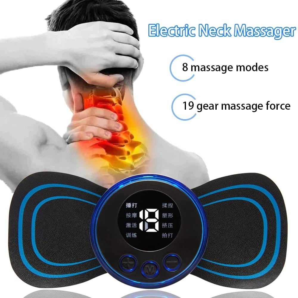 Wireless EMS Mini Massager – Portable Pain Relief Butterfly 💆‍♂️⚡ - SS Smart Store