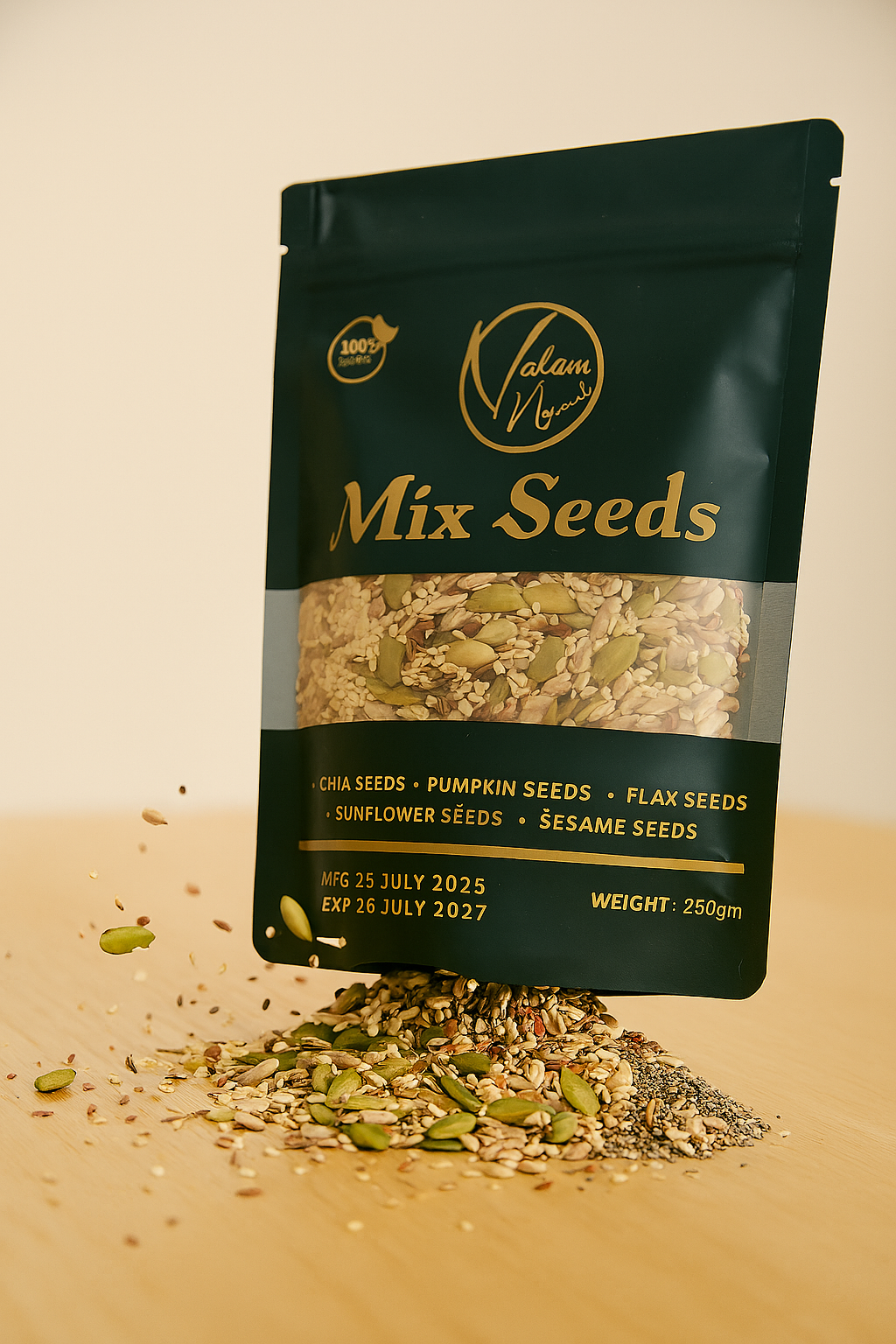 Premium Mix Seeds 250g – Chia, Flax, Pumpkin, Sunflower & Sesame