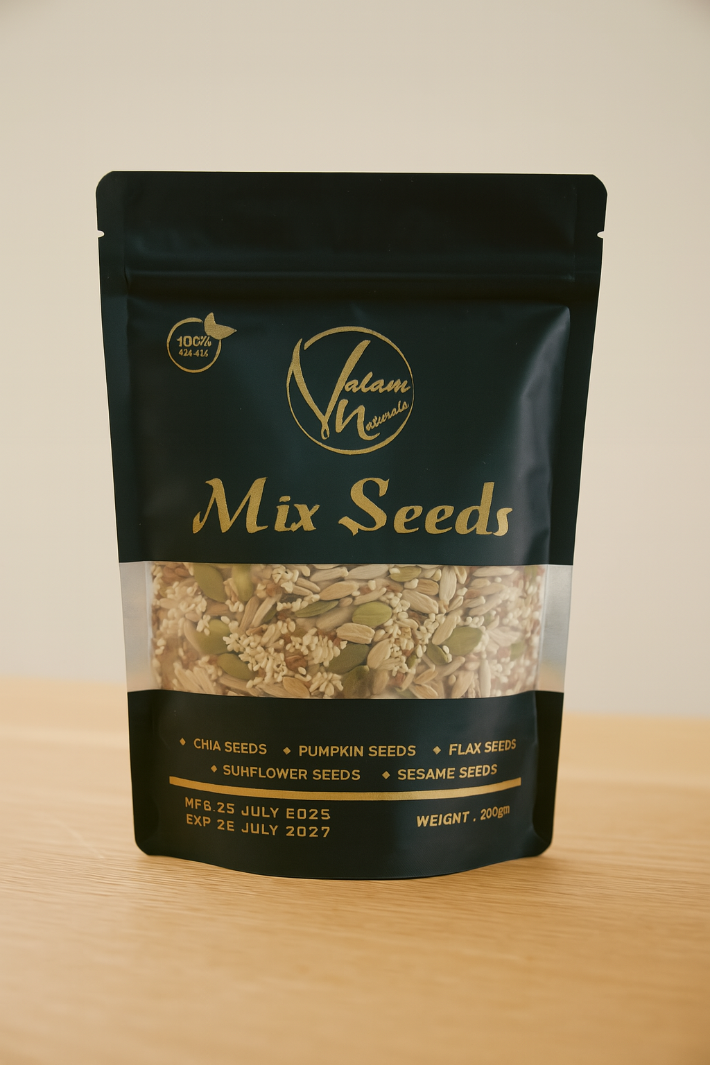Premium Mix Seeds 250g – Chia, Flax, Pumpkin, Sunflower & Sesame