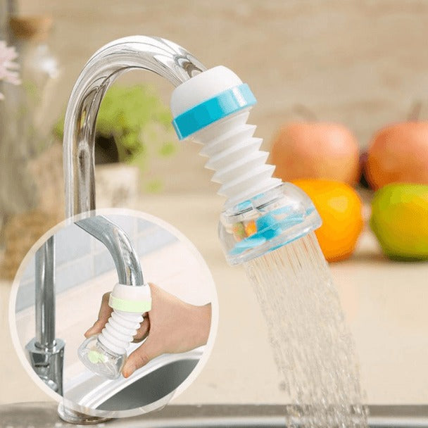 360° Kitchen Faucet Splash Filter – Water Saving Tap Nozzle with Clip