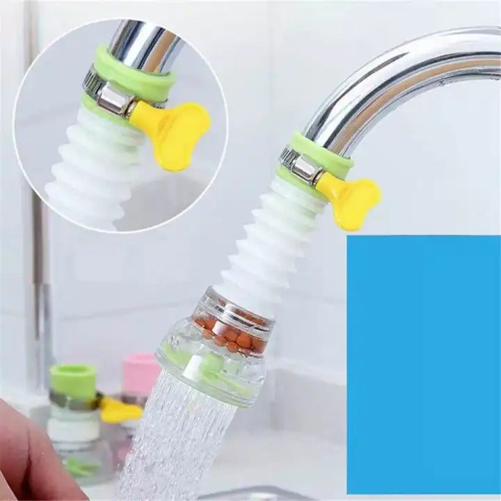 360° Kitchen Faucet Splash Filter – Water Saving Tap Nozzle with Clip