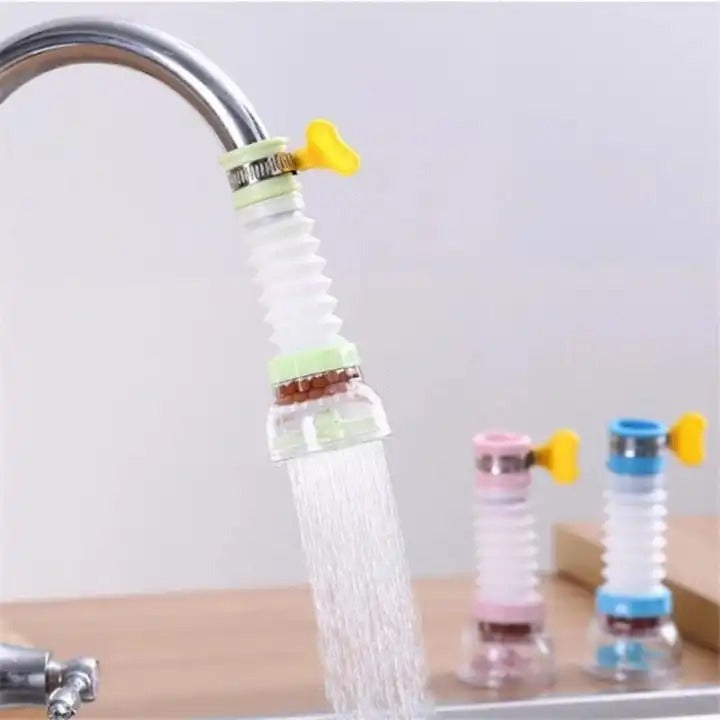 360° Kitchen Faucet Splash Filter – Water Saving Tap Nozzle with Clip