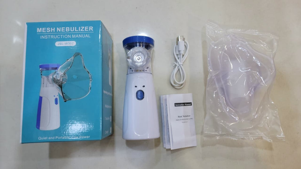 Mini Portable Silent Mesh Nebulizer — Handheld Inhaler for Asthma & Respiratory Care - SS Smart Store