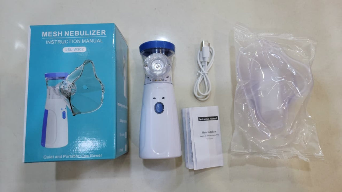 Mini Portable Silent Mesh Nebulizer — Handheld Inhaler for Asthma & Respiratory Care - SS Smart Store