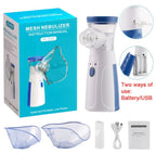 Mini Portable Silent Mesh Nebulizer — Handheld Inhaler for Asthma & Respiratory Care - SS Smart Store