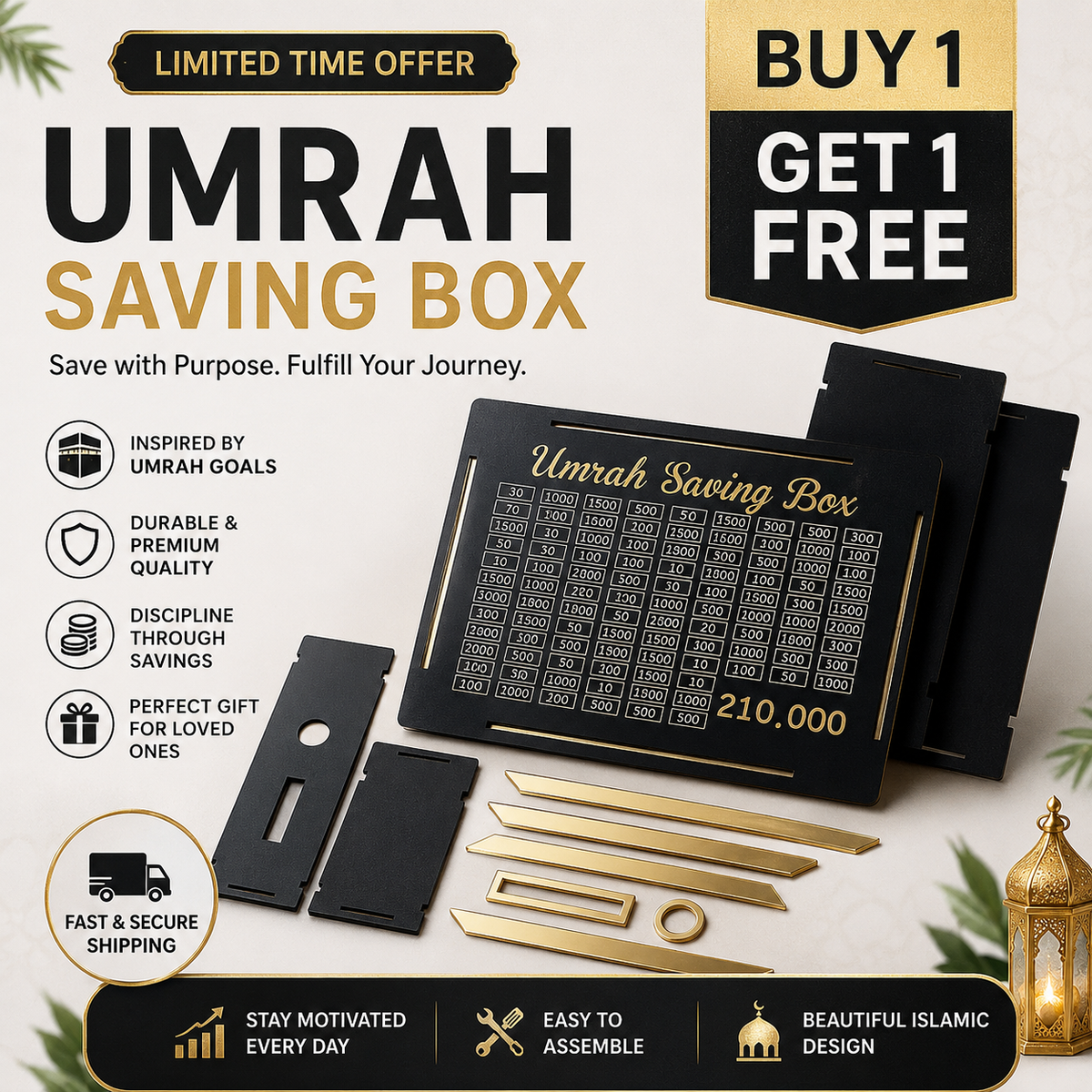Umrah Saving Box – Buy 1 Get 1 FREE