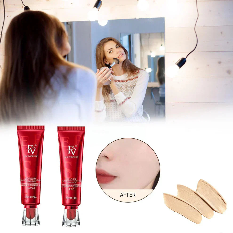 Red Diamond FV Oil-Absorbing Liquid Foundation | Best Tube Foundation – 30g (ORIGINAL) - SS Smart Store