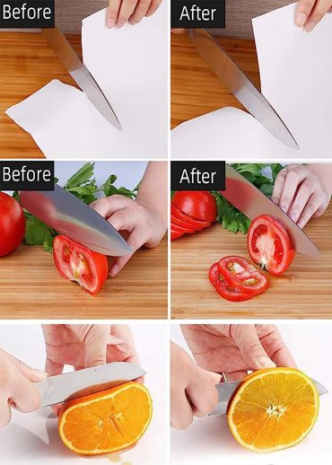 3-in-1 Knife Sharpener Set with Ceramic Peeler – 3-Stage Diamond Coated Sharpener for Kitchen, Fruit & Meat Knives - SS Smart Store