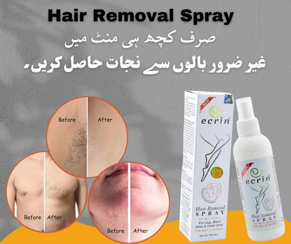 Ecrin Hair Removal Spray For Men and Women | 100% Original Quick Hair Removal Spray - SS Smart Store