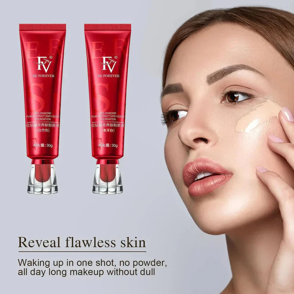 Red Diamond FV Oil-Absorbing Liquid Foundation | Best Tube Foundation – 30g (ORIGINAL) - SS Smart Store