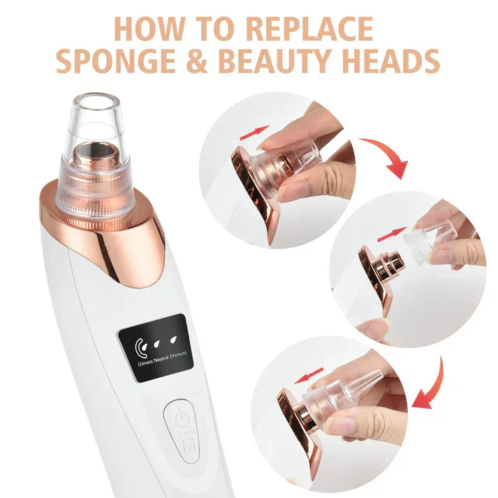 Electric Face Vacuum Blackhead Remover & Pore Cleaner | Deep Cleansing Tool for Nose and Face - SS Smart Store