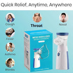 Mini Portable Silent Mesh Nebulizer — Handheld Inhaler for Asthma & Respiratory Care - SS Smart Store