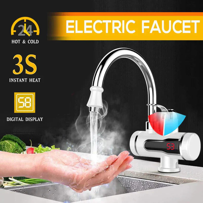 Instant Electric Faucet with Digital Display and Rapid Heating - SS Smart Store