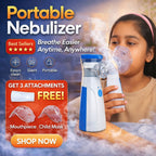 Mini Portable Silent Mesh Nebulizer — Handheld Inhaler for Asthma & Respiratory Care - SS Smart Store