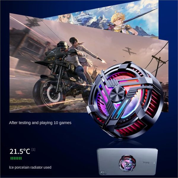 AL-02 Magnetic Phone Cooler with RGB Lights – Semiconductor Cooling Chip for Mobile Gaming - SS Smart Store
