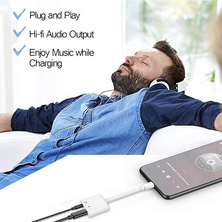 Apple Iphone Connector Lightning To 3.5mm Earphone Jack & Mobile Charging Jack - SS Smart Store