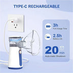 Mini Portable Silent Mesh Nebulizer — Handheld Inhaler for Asthma & Respiratory Care - SS Smart Store