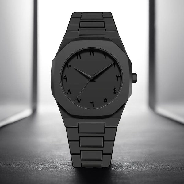 Full Black Aura Quartz Watch – Premium Analog Watch for Men & Boys - SS Smart Store