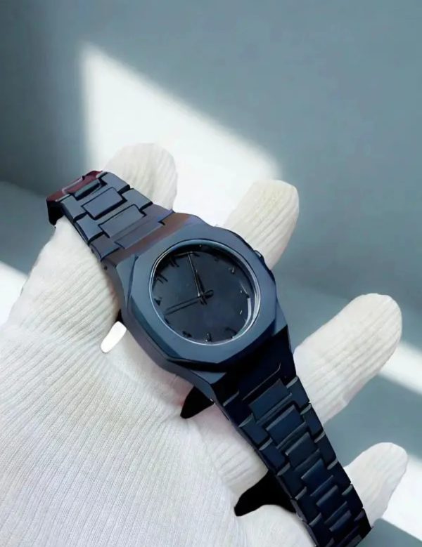 Full Black Aura Quartz Watch – Premium Analog Watch for Men & Boys - SS Smart Store