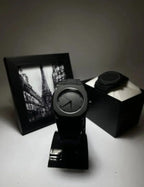 Full Black Aura Quartz Watch – Premium Analog Watch for Men & Boys - SS Smart Store