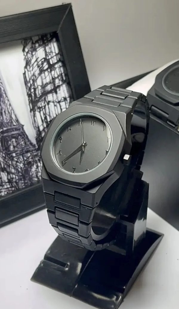 Full Black Aura Quartz Watch – Premium Analog Watch for Men & Boys - SS Smart Store