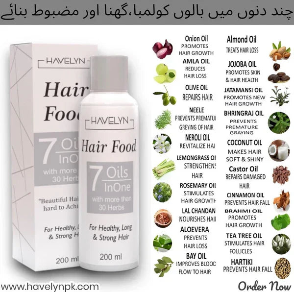 Havelyn’s Hair Food Oil For Hair Nourishing Moisture 200 Ml - SS Smart Store