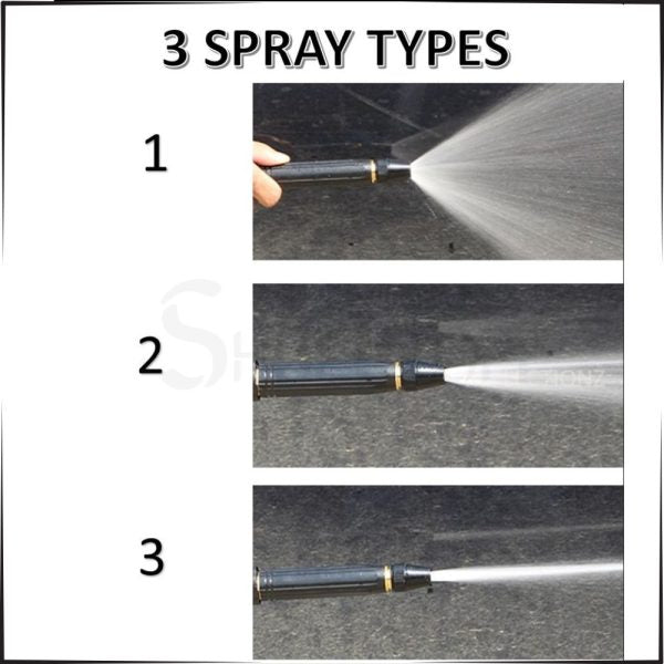 Adjustable High-Pressure Brass Water Spray Gun Nozzle - SS Smart Store