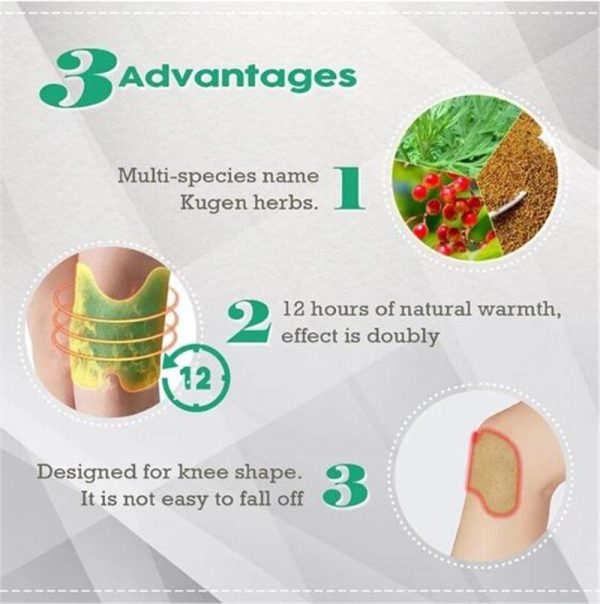 Pack of 12 Knee Pain Relief Patches – Natural Joint & Muscle Comfort - SS Smart Store