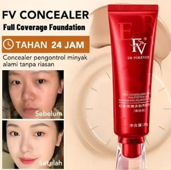 Red Diamond FV Oil-Absorbing Liquid Foundation | Best Tube Foundation – 30g (ORIGINAL) - SS Smart Store