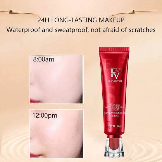 Red Diamond FV Oil-Absorbing Liquid Foundation | Best Tube Foundation – 30g (ORIGINAL) - SS Smart Store