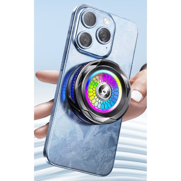 SL-25 15W High-Power Mobile Phone Cooler – Magnetic/Clip-On Radiator with Fast Ice Cooling & RGB LED Lights - SS Smart Store