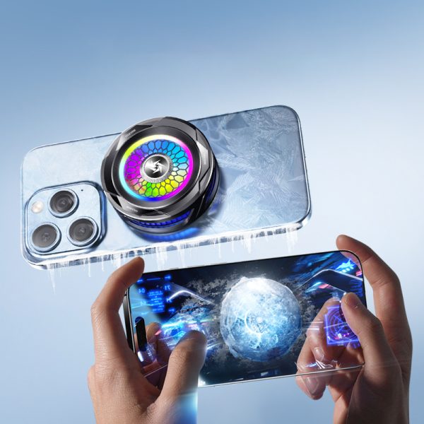 SL-25 15W High-Power Mobile Phone Cooler – Magnetic/Clip-On Radiator with Fast Ice Cooling & RGB LED Lights - SS Smart Store