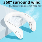 Vaneless Hanging Neck Fan – Portable Bladeless Rechargeable Air Conditioner with Silent Cooling - SS Smart Store