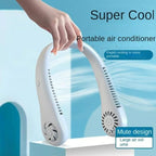 Vaneless Hanging Neck Fan – Portable Bladeless Rechargeable Air Conditioner with Silent Cooling - SS Smart Store